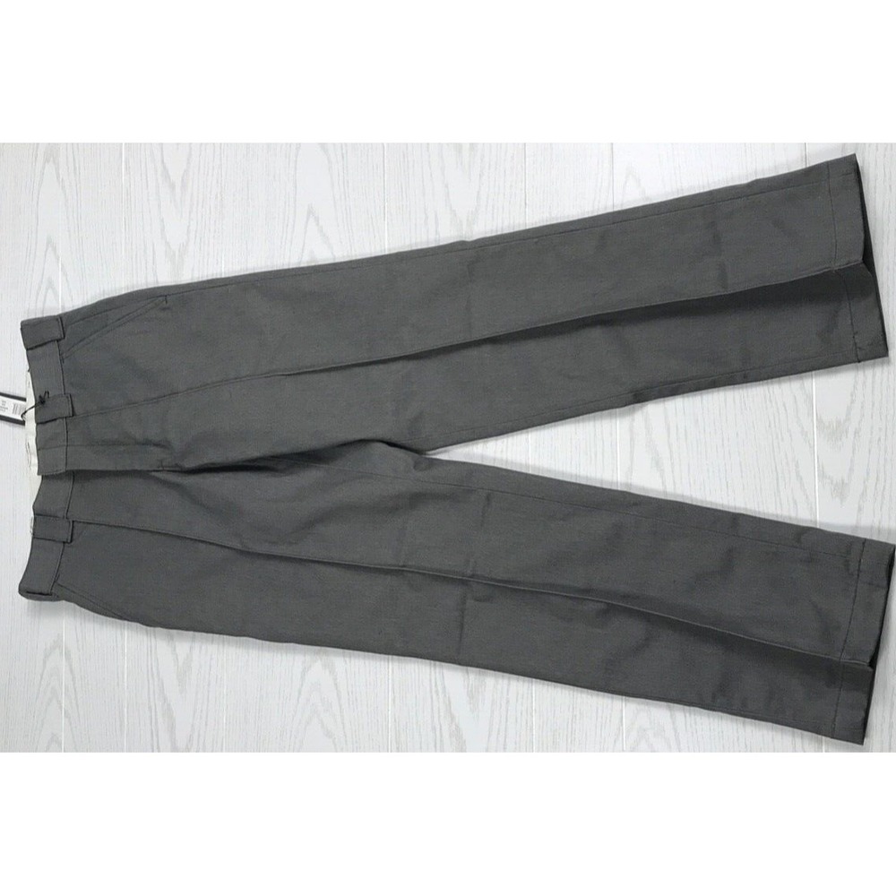 New Dickies Twill Work Pants Mens 30x32 Gray Cotton Blend Creased WPR06SH1